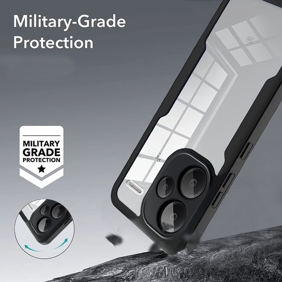 JP Defense kolorowe etui, Xiaomi Redmi Note 13 Pro Plus 5G, różowe