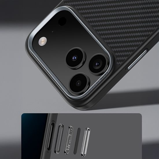 Benks Magnetic Armor Pro Kevlar θήκη Metal Frame, iPhone 17, μαύρη