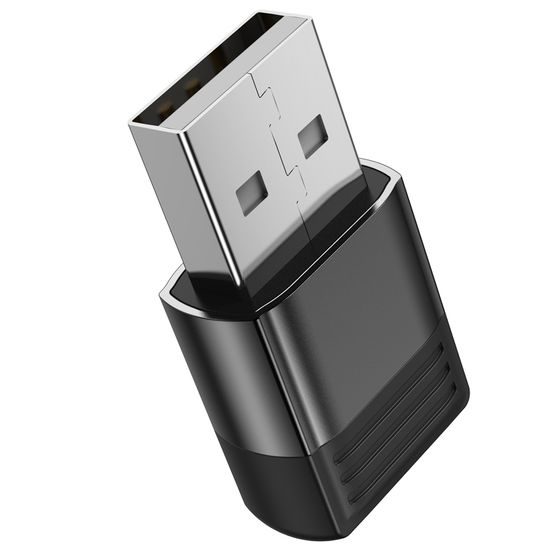 Borofone BV18 Adapter, USB - USB-C, črn