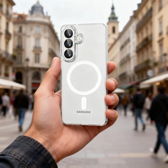 Tech-Protect Flexair MagSafe, Samsung Galaxy S26, průhledný