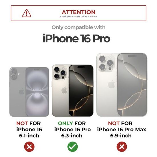 Dexnor Privacy MagSafe Kickstand Camprotector tok iPhone 16 Pro, fekete