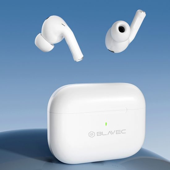 Blavec BW-05 Flow TWS Bluetooth Oordopjes met ENC, Bluetooth 6.0, Wit