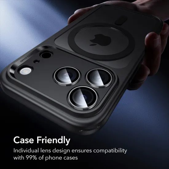 ESR Armorite Edzett üveg kameralencse védő, iPhone 14 Pro / Max / 15 Pro / Max / 16 Pro / Max / 17 Pro / Max, átlátszó
