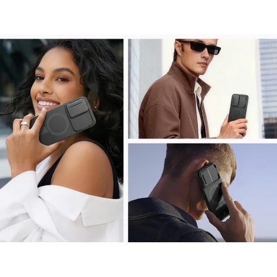 Suritch MagSafe Kickstand Camprotector cover til Samsung Galaxy A17 / A26 - Sort