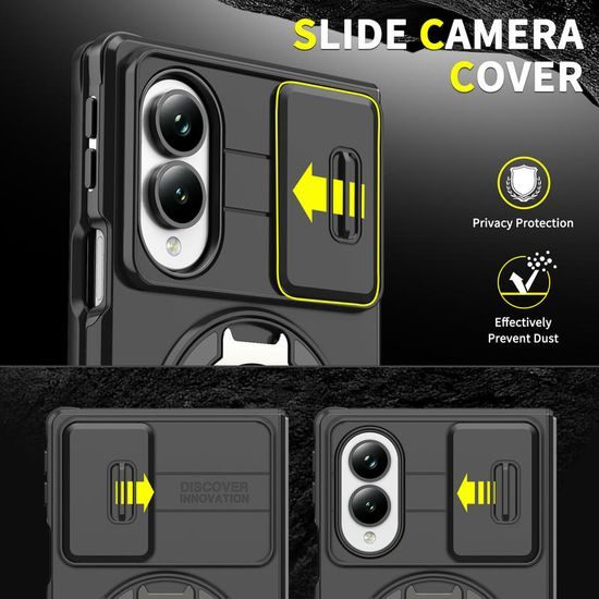 Husă Camslide Stand, Samsung Galaxy Z Fold 8, negru