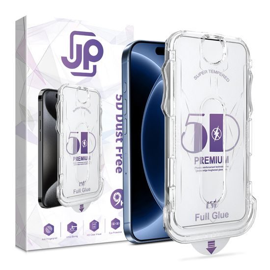 JP DustFree 5D Zaščitno kaljeno steklo, iPhone 18 Pro Max