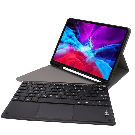 Torbica s tipkovnicom, mišem i touchpadom za Apple iPad Air 4 / Air 5 2022 / iPad 11 Pro, crna