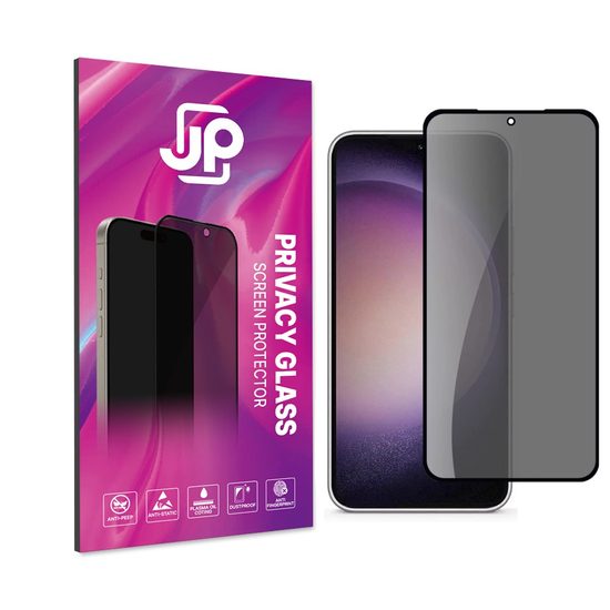 JP Zasebnostno zaščitno kaljeno steklo, Samsung Galaxy S23 FE, črno