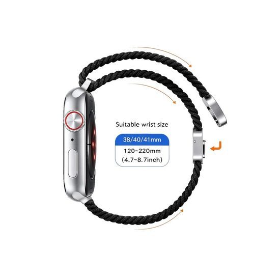 Tech-Protect NylonMag Apple Watch 8 / 9 / 10 / 11 / 12 / SE (40 / 41 / 42 mm, čierny