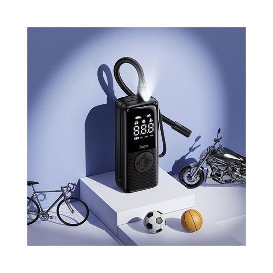 Hoco 4000 mAh ZP18 Compresor auto wireless, negru