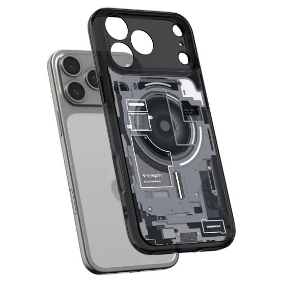 Spigen Ultra Hybrid Mag s MagSafe, iPhone 17 Pro / 18 Pro, zero one, čierny
