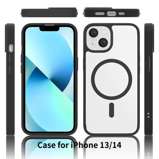 JP MagFit Clear MagSafe Θήκη με Μαγνήτη N52, iPhone 13 / 14, Μπλε