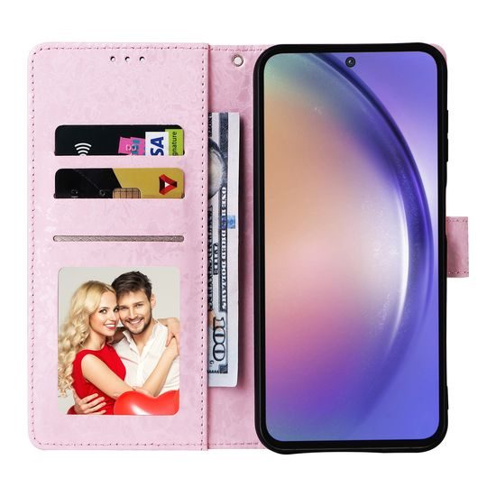 Μαγνητική Θήκη, Samsung Galaxy A55, λουλούδια λιβαδιού