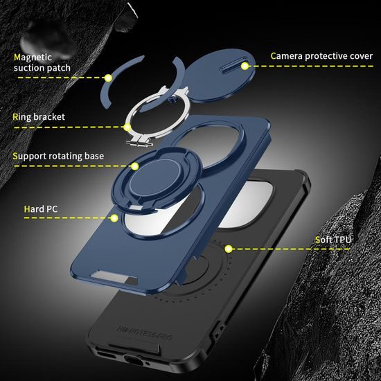 Camslide Stand maska, Xiaomi Redmi Note 15 Pro Plus 5G, plava