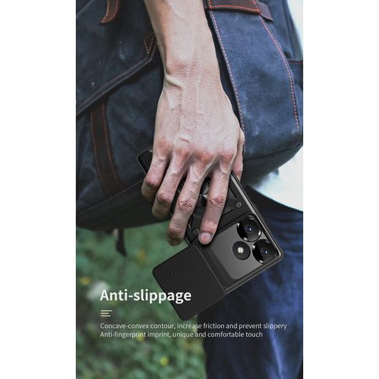 Xiaomi Redmi 13 dėklas – JP CamShield su kameros apsauga – juoda