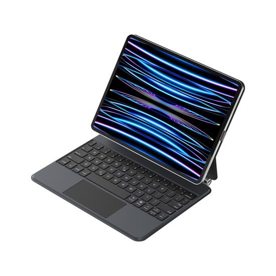 JP Magnetic Keyboard MK04C pouzdro na tablet s PIN socket připojením, iPad Pro 11 2018 / 2020 / 2021 / 2022, iPad Air 4 10.9 2020 / Air 5 10.9 2022 / Air 11 2024, černé