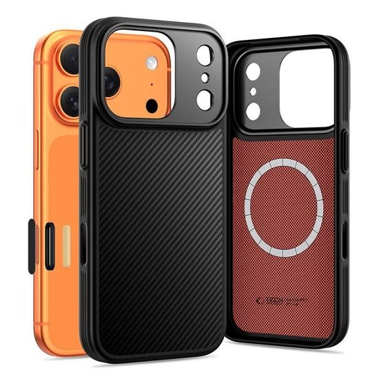 Tech-Protect Kevlar Aramid CC MagSafe θήκη, iPhone 17 Pro Max, μαύρη