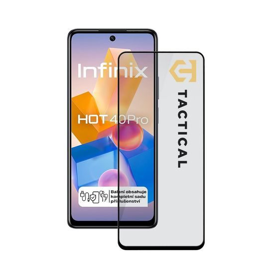 Tactical Glass Shield 5D steklo za Infinix Hot 40 Pro, črno