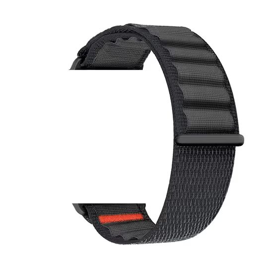 JP Νάιλον λουράκι Alpine Loop, Apple Watch 1 / 2 / 3 / 4 / 5 / 6 / 7 / 8 / 9 / 10 / SE 1 / 2 / 3 (38 / 40 / 41 / 42 mm), μαύρο
