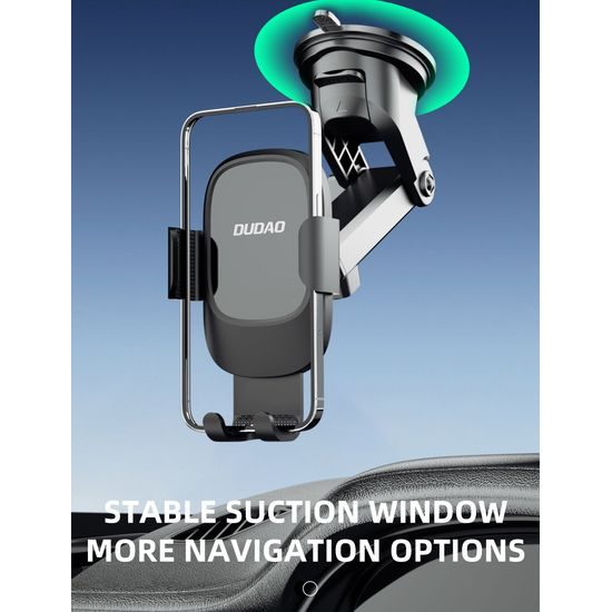 Dudao F5N+ гравитационна стойка за предно стъкло / табло, черна