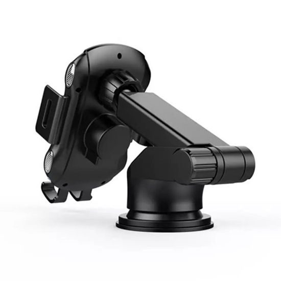 Techsuit Premium Βάση Αυτοκινήτου με Ασύρματη Φόρτιση για Ταμπλό, Παρμπρίζ ή Αεραγωγό CAPD032, 10 W, μαύρη