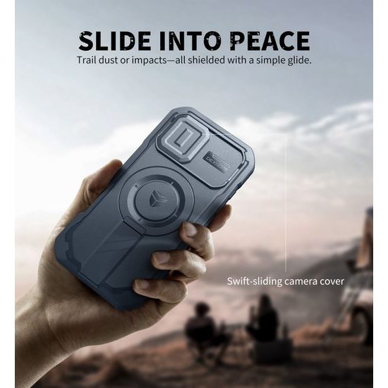 Dexnor MagSafe 360 Kickstand Camprotector θήκη iPhone 17, μπλε