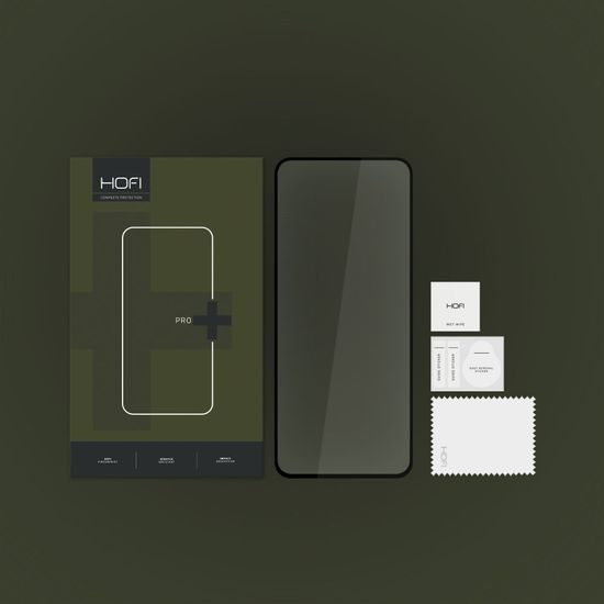 Hofi Pro+ Displayschutz aus gehärtetem Glas, Xiaomi Redmi 12, schwarz