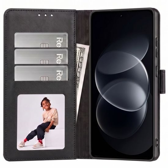 Tech-Protect Wallet tok, Xiaomi Redmi Note 17 Pro 5G, fekete