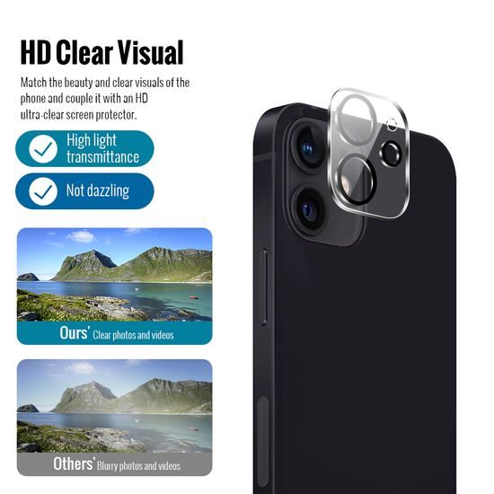 JP Combo pack, Set od 2 kaljena stakla i 2 stakla za kameru, iPhone 12