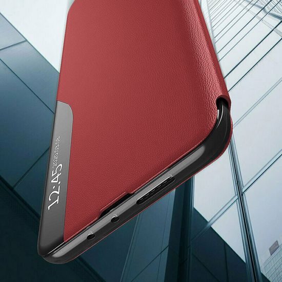 Custodia Eco Leather View Case, Samsung Galaxy S25, rossa