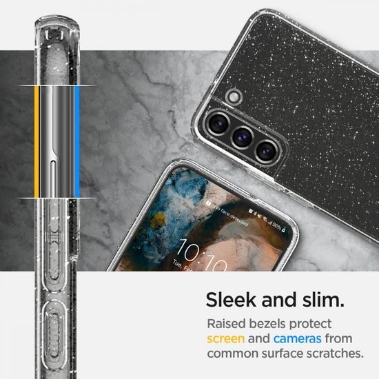 Spigen Liquid Crystal ovitek za mobilni telefon, Samsung Galaxy S22, Glitter Crystal