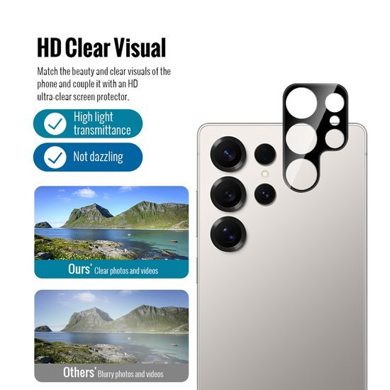 JP 5D Combo pack, Sada 2 5D tvrzených skel a 2 sklíček na fotoaparát, Samsung Galaxy S26 Ultra