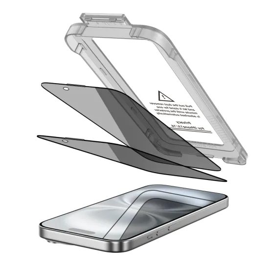Tech-Protect Privacy Σκληρυμένο Γυαλί Quick Set+, iPhone 15 / 16, 2 τεμάχια