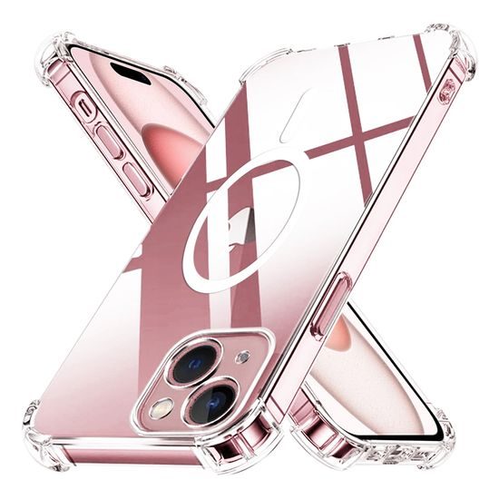 Techsuit Shockproof MagSafe átlátszó tok, iPhone 15