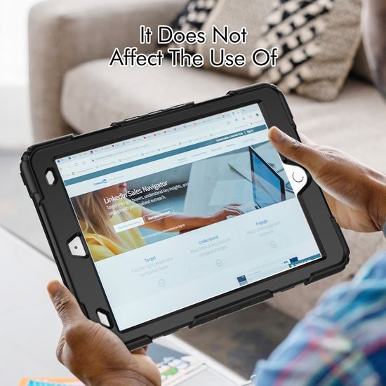 JP Solid360 Θήκη για tablet, iPad 10.2, 2019 / 2020 / 2021 (iPad 7 / 8 / 9), μαύρο