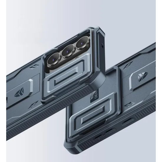 Dexnor 360 Kickstand Camprotector etui Samsung Galaxy S26 Plus, niebieski