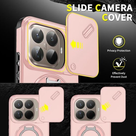 Θήκη Camslide Stand, Xiaomi 15T Pro, ροζ