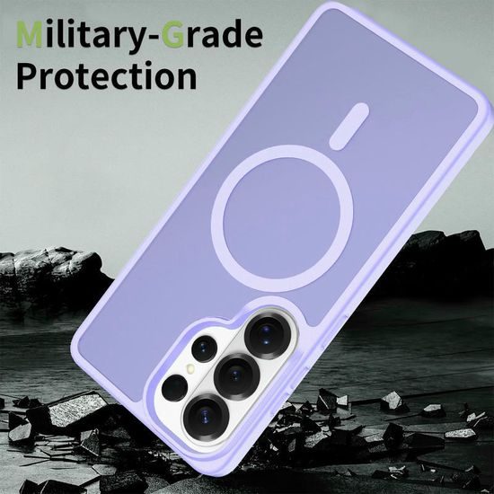 JP MagFit Colour MagSafe θήκη με μαγνήτη N52, Samsung Galaxy S26 Ultra, μωβ