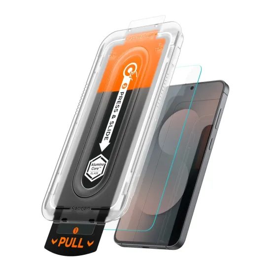 Spigen Glas.TR EZ Fit Pro με εφαρμοστή, 2 τεμάχια, Σκληρυμένο γυαλί, Samsung Galaxy S25 FE