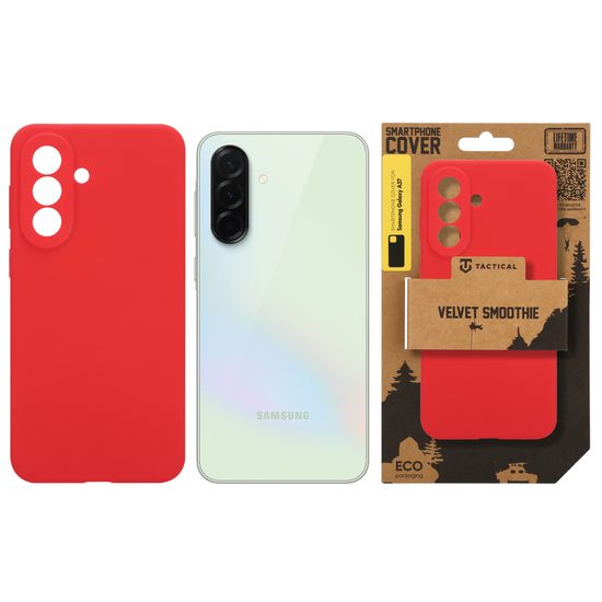 Tactical Velvet Smoothie θήκη, Samsung Galaxy A37, κόκκινη