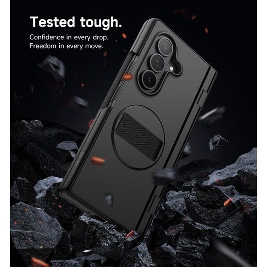 Suritch 360° Kickstand θήκη Samsung Galaxy Z Fold 7, μαύρη