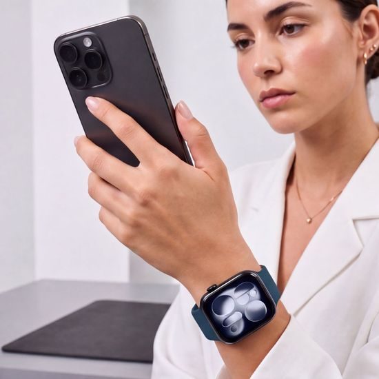 Tech-Protect Silicone kellarihm Apple Watch 8 / 9 / 10 / 11 / 12 / SE / Ultra (44 / 45 / 46 / 49 mm) – tumesinine