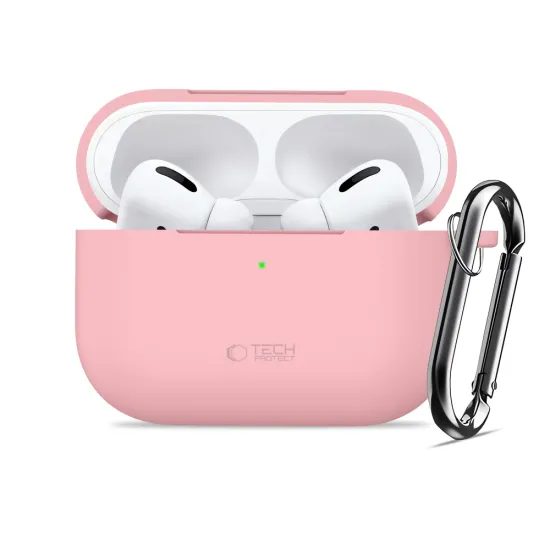 Tech-Protect Σιλικονική θήκη, Apple AirPods Pro 3, ροζ