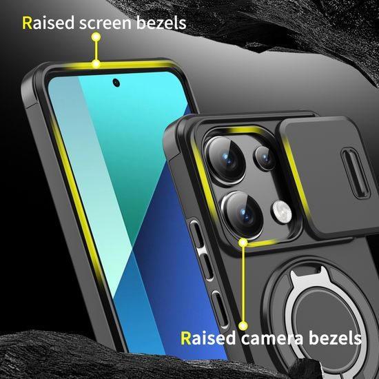 Camslide Stand obal, Xiaomi Redmi 13, oranžový