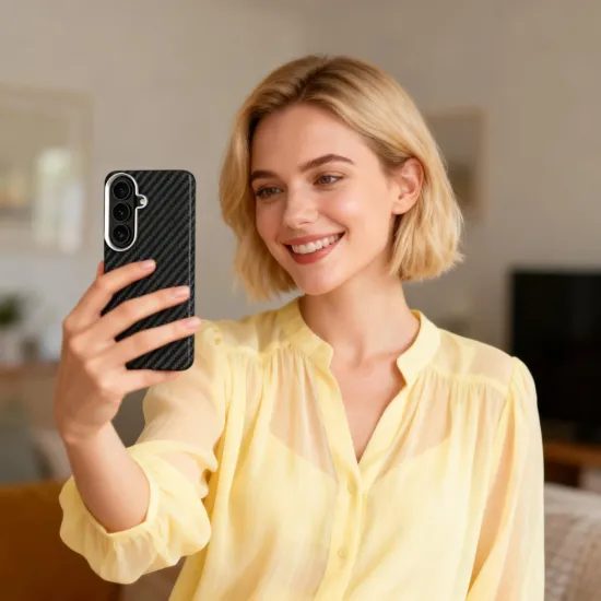 Tech-Protect Ion Carbon MagSafe, Samsung Galaxy S26, μαύρο-ασημί