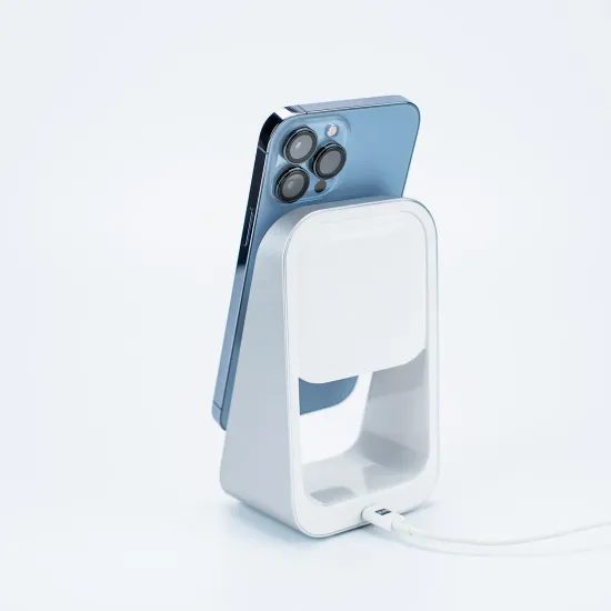 ER POWER 2 σε 1 φορτιστής MFM MagSafe βάση, λευκή