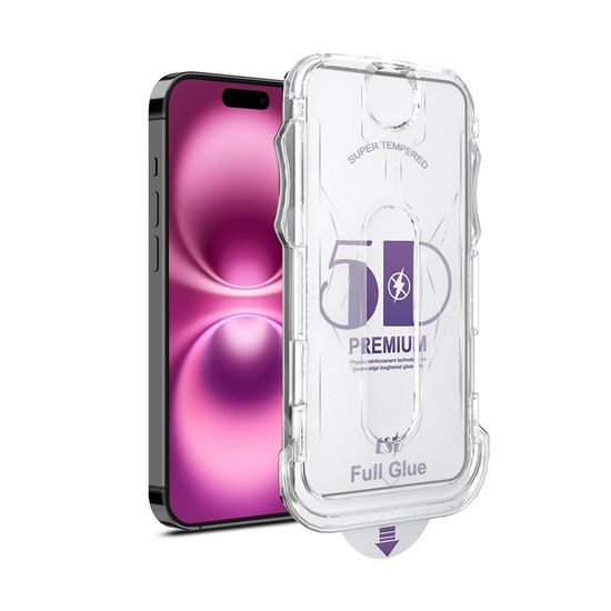 JP DustFree 5D Zaščitno kaljeno steklo, iPhone 16