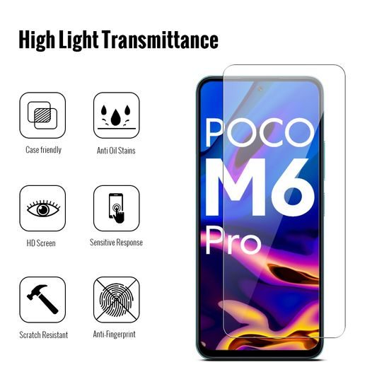 JP Long Pack, 3 stakla za telefon, Xiaomi Poco M6 Pro