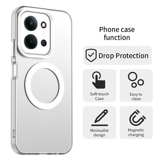 Techsuit CandyCase MagSafe, Xiaomi Redmi 15C 4G / 5G / Poco C85 4G, λευκό