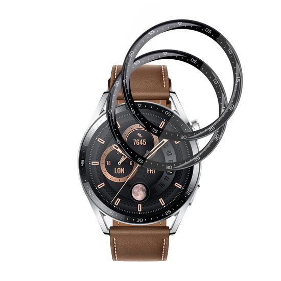 Techsuit Nano Flex, Huawei Watch GT 3 46mm, 2 darab, fekete